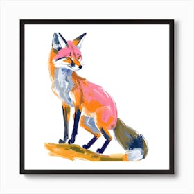 Gray Fox 02 Art Print