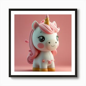 Cute Unicorn 884 Art Print