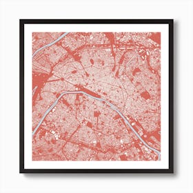 Paris in Pink Art Print