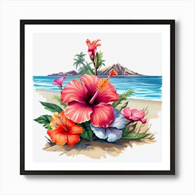 Hibiscus Flower 1 Art Print
