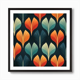 Abstract Floral Pattern 8 Art Print