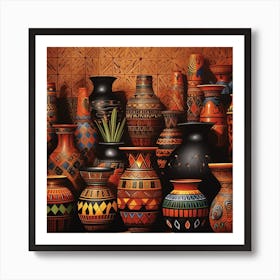 Vases And Pots 4 Art Print