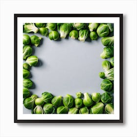 Brussels Sprouts Frame 1 Art Print