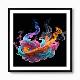 Smoke & Ink Dancing Art Print