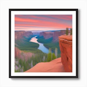 Sunset At The Grand Canyon Art Print