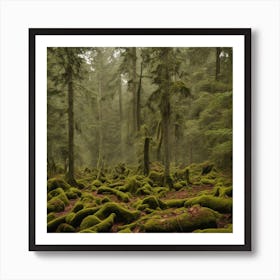 Mossy Forest 1 Art Print