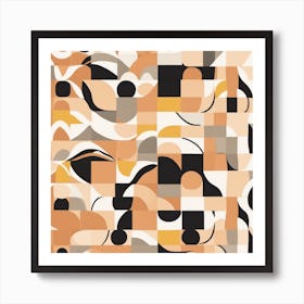 Abstract Geometric Pattern 1 Art Print