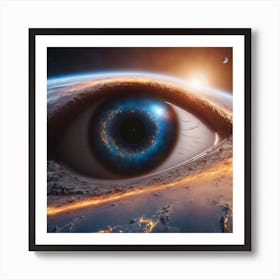 Planets Eye Art Print