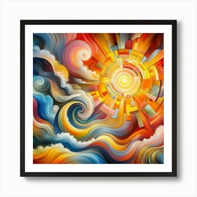 Abstract Of The Sun Art Print