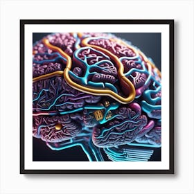 Human Brain 24 Art Print