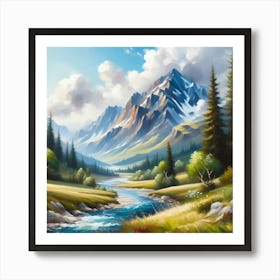 Landscape Painting 38 Art Print