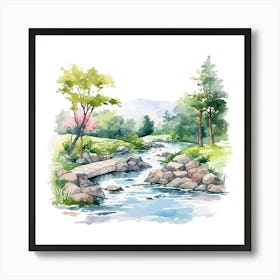 Watercolor Landscape 6 Art Print