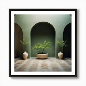 Arches And Vases 1 Art Print