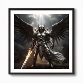 Angelic Warrior 1 Art Print