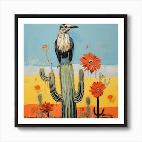 Cactus Bird Art Print