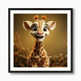 Giraffe 50 Art Print