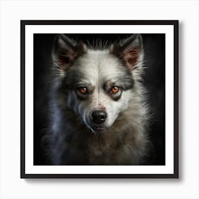 Husky Dog Portrait Poster