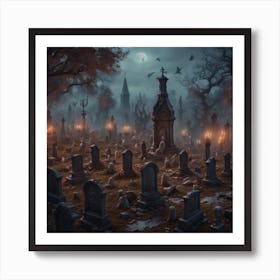 Graveyard 1 Art Print