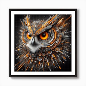 Iron Owl Art Print