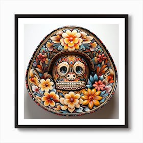 Day Of The Dead Skull 10 Art Print