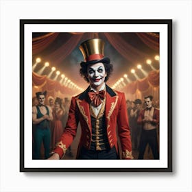 Great Circus Clown Art Print