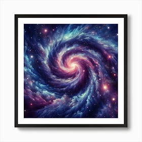 Spiral Galaxy In Space 1 Art Print