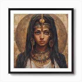 The face of a strong girl Art Print