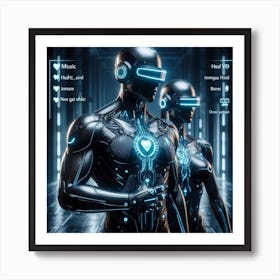 Futuristic Couple 39 Art Print