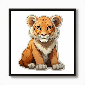 Lion Cub 47 Art Print