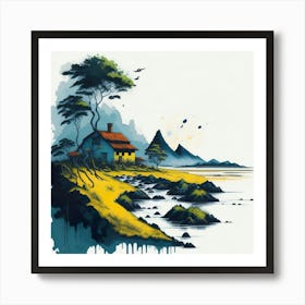 Colored Brazil Ink Painting (8) Art Print