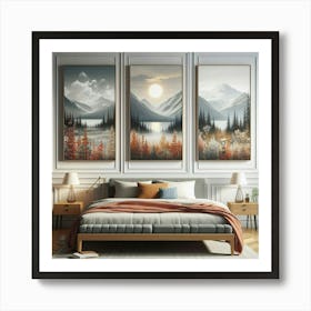 Mountain Landscape Painting Art Print