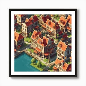 Medieval Village Art Print