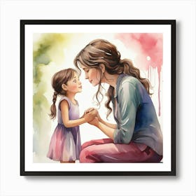 Mother And Daughter Art Print