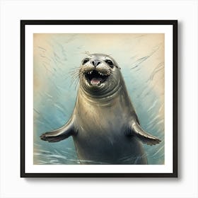 Seal Of The Sea 1 Art Print