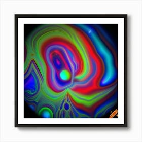 Psychedelic Swirl 1 Art Print