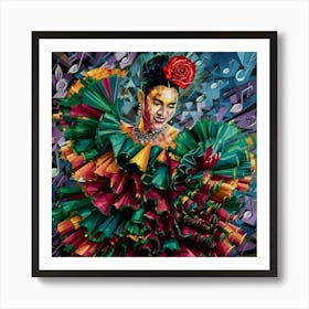 Vibrant Dancer Art Print