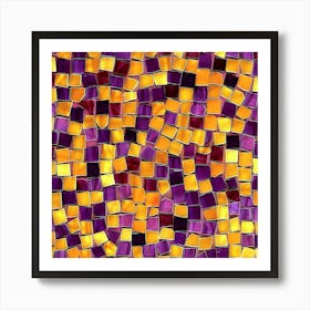 Mosaic Tile Background Art Print