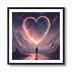 Heart In The Sky 1 Art Print