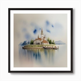 Church On The Lake Affiche