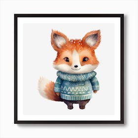 Cute Fox 1 Art Print