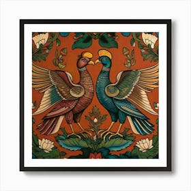 Peacocks Art Print