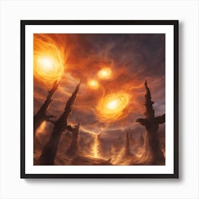 Solar Flare Dance 3 Art Print