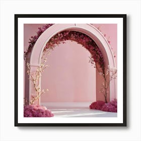 Pink Wedding Arch 2 Art Print