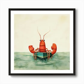 Lobster In A Boat 2 Poster