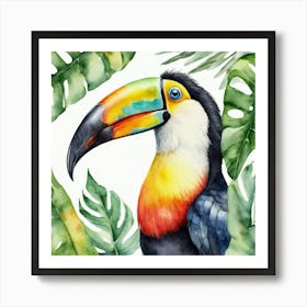 Toucan Watercolor 2 Art Print