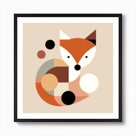 Abstract Fox Art Print