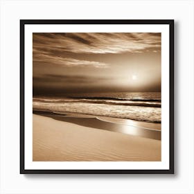 Photograph - Sunset At The Beach 3 Art Print