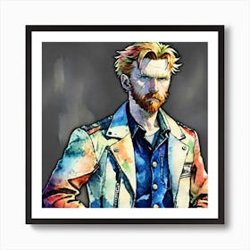 Man In A Jacket 1 Art Print