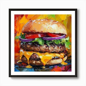 Burger Art 2 Art Print