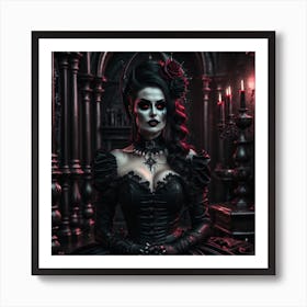 Gothic Beauty Art Print